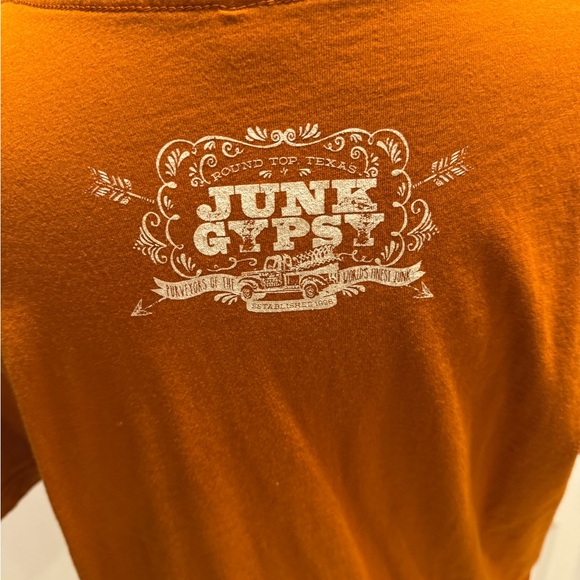 Burnt Orange Junk Gypsy graphic Tee - Picture 3 of 6